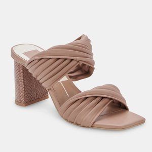 Dolce Vita Pilton Sandal - NEVER WORN Cafe Stella - Size 8.5 - Aprox 3-1/2" heel